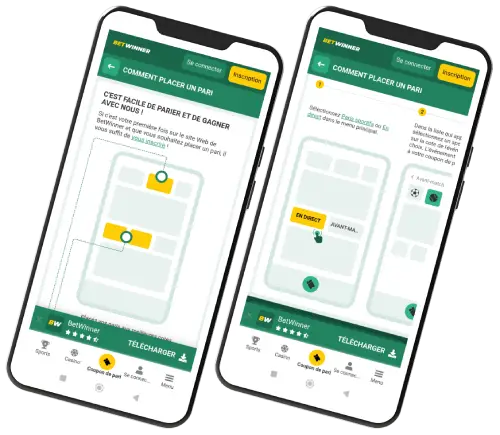 Votre premier pari sur l'apk Betwinner